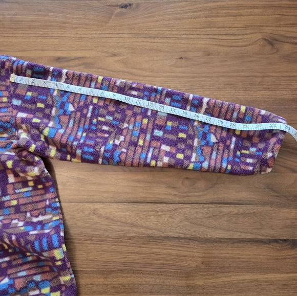 Patagonia Synchilla Snap-T Pullover, Fitz Roy Patchwork Night Plum, Sz S - Picture 8 of 10